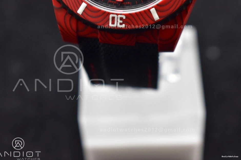 Affordable Nylon Black Submariner Black Best VS Red on DIW VSF Carbon Dial Strap 1:1 473 Edition 0410